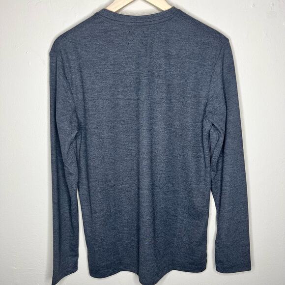 NWT Level Ten Shirt SMALL Long Sleeve Knit Tee Crewneck Charcoal Gray Minimalist - Picture 5 of 7